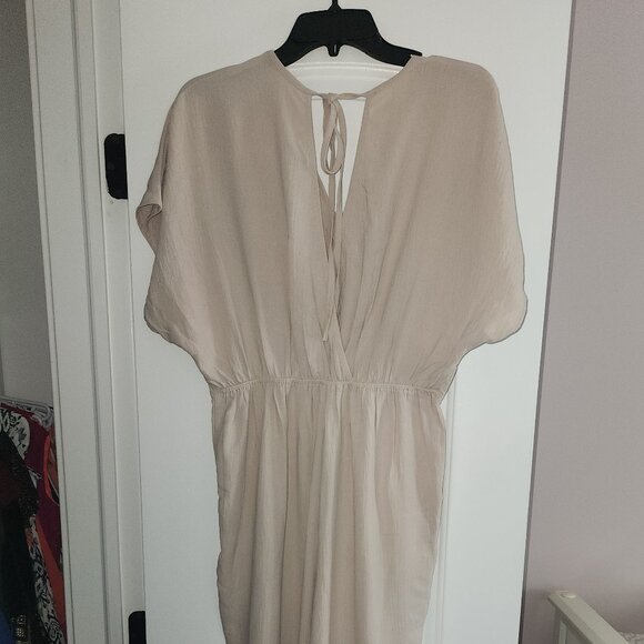 NWT Cupshe Women's Short Sleeve Jumpsuit Straight Leg Pockets Resort Small - Picture 4 of 7